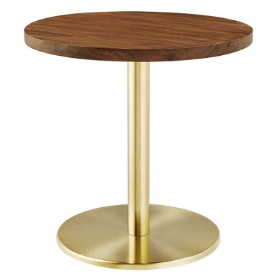 Modway Viva Round Acacia Wood Side Table