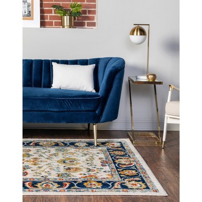 Unique Loom Aurelia Collection Area Rug - Hadrian (9'  x 12' Rectangle Multi/Black)