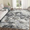 Acekool Washable Abstract Area Rug, Non-Slip Ultra Thin Low Pile Carpet for Living Room Bedroom Office, Lightweight Foldable, Easy Care - 4 of 4