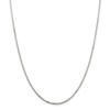 Black Bow Jewelry 2mm Sterling Silver Flat Cable Chain Necklace - 3 of 4