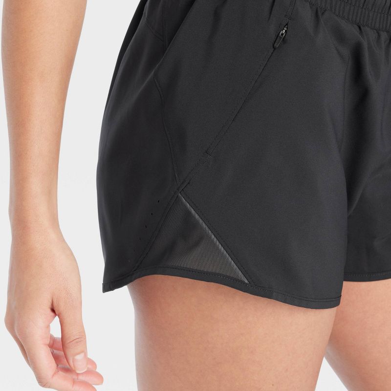 Women's Woven Mid-Rise Run Shorts 3" - All In Motion™, 5 of 6