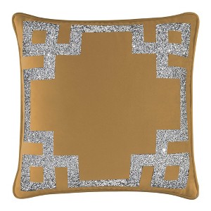 16"x16" Luminous Greek Key Border Square Throw Pillow - Sparkles Home - 1 of 1