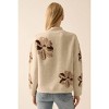 Women's Floral-Pattern Knit Mock-Neck Sweater - PROMESA - 2 of 4