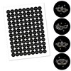 Big Dot of Happiness Masquerade - Carnival Mask Party Round Candy Sticker Favors - Labels Fits Chocolate Candy (1 sheet of 108) - 2 of 4