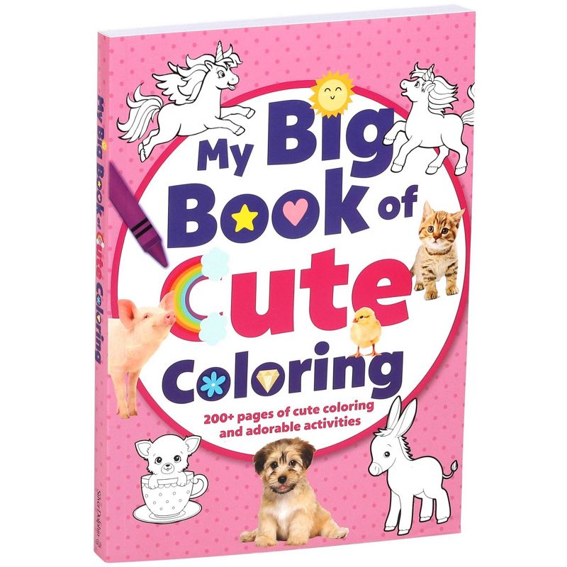 My Big Book of Cute Coloring - (Jumbo 224-Page Coloring Book) by  Editors of Silver Dolphin Books (Paperback), 2 of 7