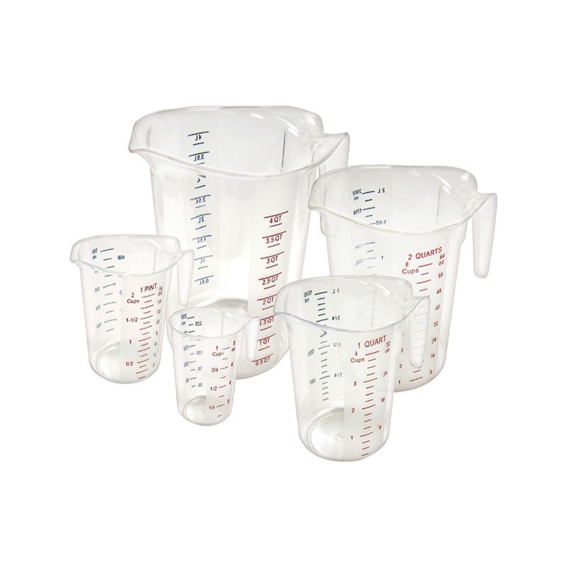 Winco Measuring Cup with Color Graduations, Polycarbonate, 2 of 3