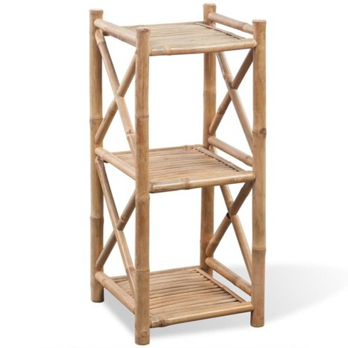 Vidaxl Vidaxl 3-tier Bamboo Shelf Square, 242491 : Target