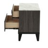 NicBex Nightstand with 2 Drawers,Modern Bedside Table with Wood Frame and Pulls,Side Table for Bedroom,Living Room - 4 of 4