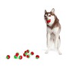 Midlee Filled Dog Stocking- Reindeer Antlers and 10 Mini Tennis Balls - 4 of 4
