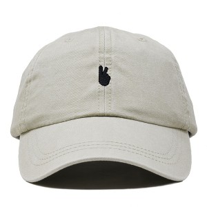 Dalix Lil Peace Sign Embroidered Cotton Cap Outdoor Dad Hat Womens - 1 of 4