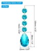 Unique Bargains Crystal Pendants Teardrop Beads for DIY Lamp Arts Crafts Decoration 6 Pcs - 2 of 4