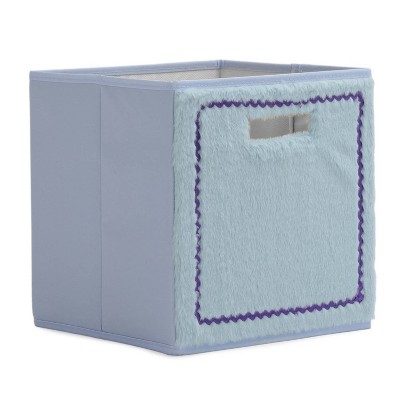 HLD Global Faux Fur Blue/Purple 11" Teen Storage Bin