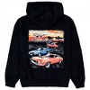 Mens Ford Mustang Models Front and Back Print Pull-Over Hoodie - 3 of 4