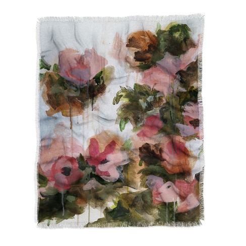 Laura Fedorowicz Floral Muse Woven Throw Blanket - Deny Designs : Target