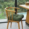 SEVOBAL 2Pack Square Seat Cushions with Premium Soft Cotton Filling, Non-Slip Bottom Durable Chair Pads for Dining Room, Dark Green, 17.8"*17.8"*4.4" - 2 of 4