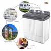 Costway Portable Mini Compact Twin Tub 20Lbs Total Washing Machine Washer Spain spinner - image 4 of 4