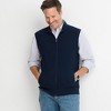 Lands' End Men's Washable Merino Full Zip Sweater Vest - 4 of 4