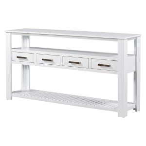Dexmalle 62.2 Inch Console Table with 3-Tier Open Shelves - 1 of 4