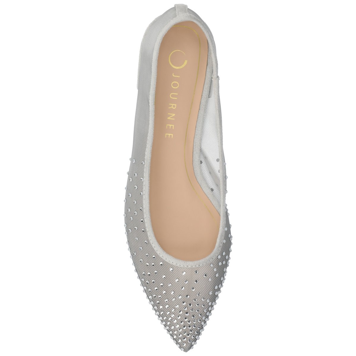 Обувь Journee Collection Journee Women's Gracelynn Evening Ballet Flats, Silver 12 — фото 4