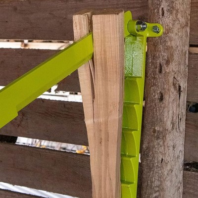 Timber Tuff Green Cast Iron Wall Mounted Kindling Splitter with 24 Inch Handle