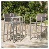 Cape Coral 4pk All-Weather Wicker/Metal Patio Barstools: Christopher Knight Home, Aluminum Frame - 2 of 4