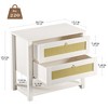 25.6'' with 2 Drawer and Open Shelf End Table - 3 of 3