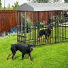 Outdoor Dog Kennel Outside with Roof, Dog Enclosure House Mesh Big Pet Pens Dogs Cage with Waterproof Cover Roof for Large Dog Kennels Pens - 3 of 4