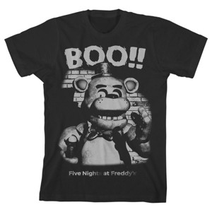 Five Nights at Freddy's Halloween Boo Boy's Black T-shirt - 1 of 3