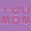 Girl's Design By Humans I Love You Mom Math Equations By WatercolorFun T-Shirt - 2 of 2