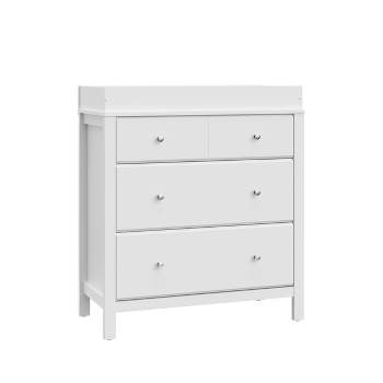 Storkcraft Carmel 3 Drawer Dresser with Interlocking Drawers with Changing Topper 