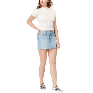Hudson Womens Front Yoke Raw Hem Denim Skirt - 1 of 1