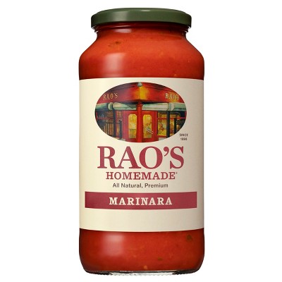 Rao's Homemade Marinara Sauce Premium Quality All Natural Tomato Sauce & Pasta Sauce Keto Friendly & Carb Conscious - 24oz