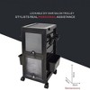 Salon Trolley Rolling Cart Lockable With 6 Trays & 3 Heat Resistant Holders & Keys - 2 of 4