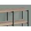 Monarch Specialties Accent Table Console Entryway Narrow Sofa Living Room Bedroom Brown Laminate Black Metal Contemporary Modern - 3 of 4