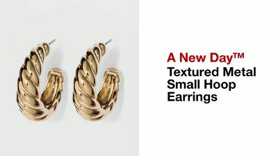 Small Hoop Earrings - A New Day™ Gold : Target