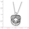 Black Bow Jewelry Rhodium Plated Sterling Silver & CZ Angel of Grace Necklace, 18 Inch - 2 of 4