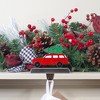 Northlight 5.25" Red Vintage Station Wagon Car with Tree Christmas Stocking Holder - 2 of 3