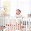 Sweet Jojo Designs Girl Baby Fitted Crib Sheet Peony Floral Garden Pink and Ivory - 2 of 4
