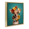 Stupell Industries Floral Chihuahua Portrait, 18" x 18" - 3 of 4