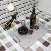 Hub Styler Silver Foldable Handle Service Tray - 3 of 4