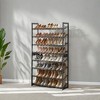 Shoe Rack, 8-Tier Shoe Organizer, Metal Shoe Storage, Entryway, Set of 2, 4-Tier Stackable Shoe Shelf, with Adjustable Flat or Angled Shelves - 4 of 4