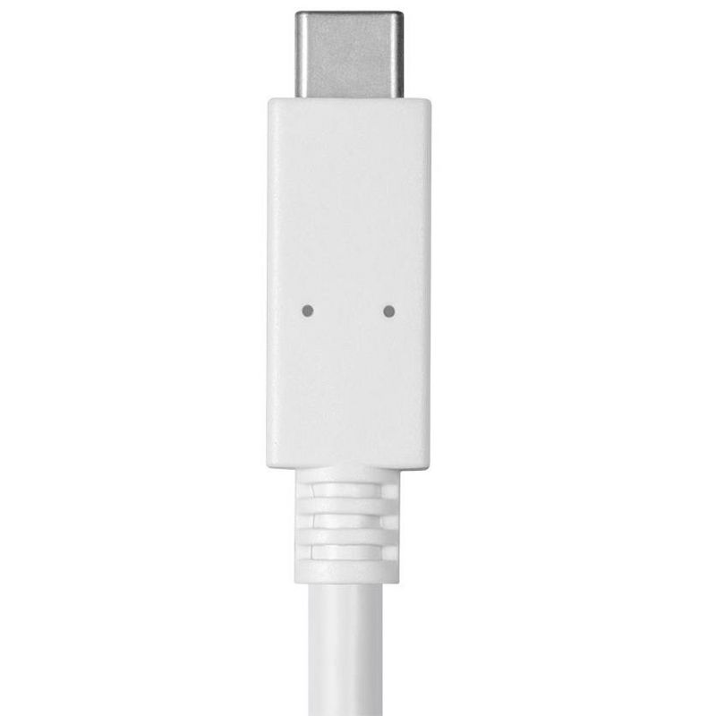 Monoprice USB C to USB C 3.1 Gen 1 Cable - 2 Meters (6.6 Feet) - White | 5Gbps, 3A, 30AWG, Type C, Compatible with Xbox One / PS5 / Switch / iPad /, 4 of 5