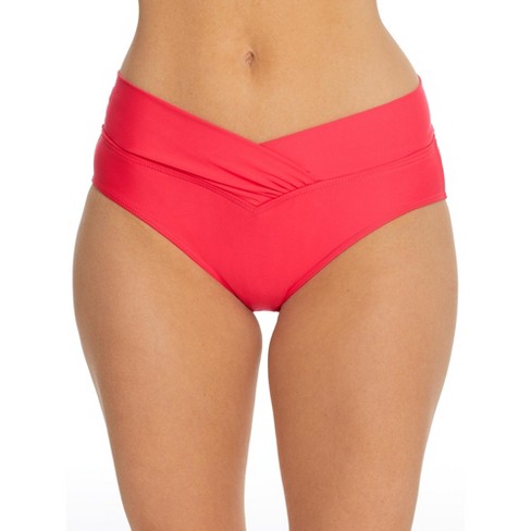 Sunsets Women's Summer Lovin' V-Front Bikini Bottom - 31 16 Geranium