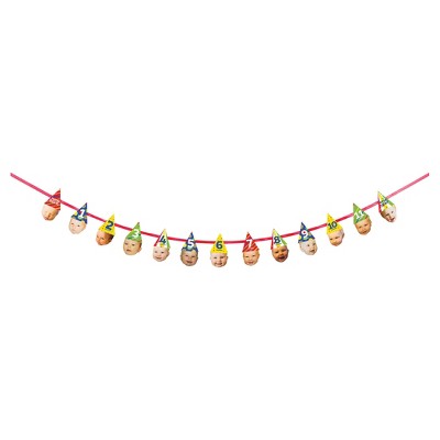  1st Birthday Party Hat Photo Banner 