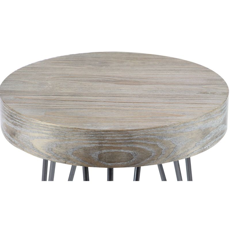 Modern Wood and Metal Accent Table Brown - Olivia &#38; May, 4 of 15