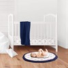 Sweet Jojo Designs Boy Baby Tummy Time Playmat Baseball Patch Red White and Blue - 2 of 4