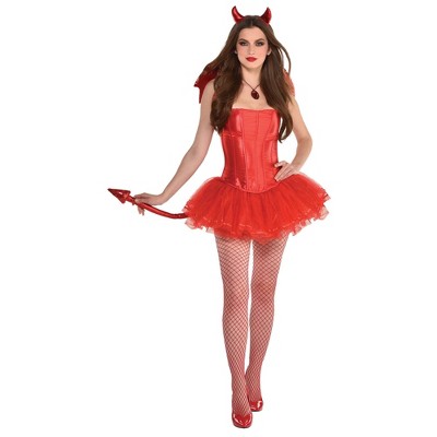 red and black devil costume