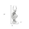 HomeRoots 23" White Polyresin Suited Deer Bust Tabletop Sculpture - 3 of 4