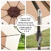 Aoodor 10 ft Patio Umbrella, Outdoor Table Umbrella, Market Umbrella with 3 Tier - 4 of 4