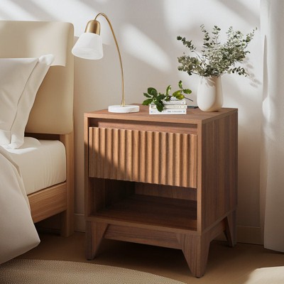 KOLIGEY 1 - Drawer Nightstand With Charging Station, Versatile Side Table With Storage